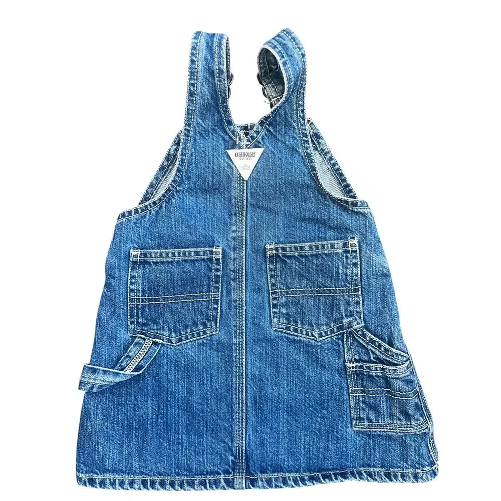 OshKosh denim overall girls dress size 18 months